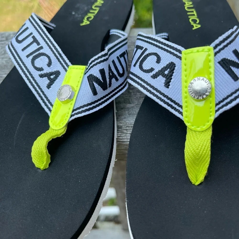 Náutica logo thong sandal
